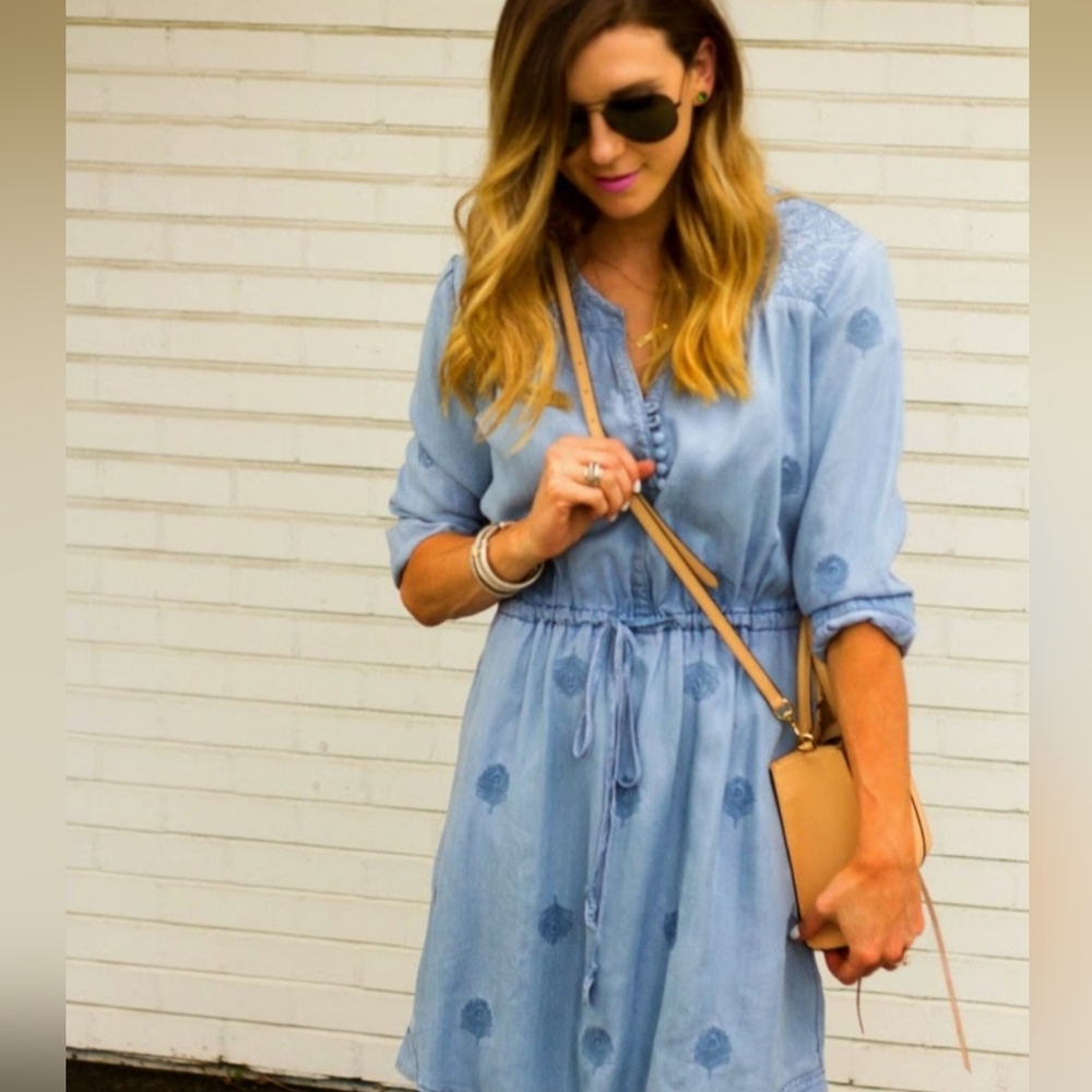 HOLDING HORSES Light Blue Mini Dress - Picture 2 of 15